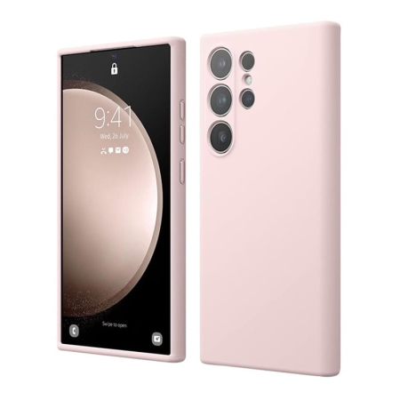 Чехол для Samsung Galaxy S24 Ultra Elago Soft silicone (Liquid) Lovely Pink, розовый