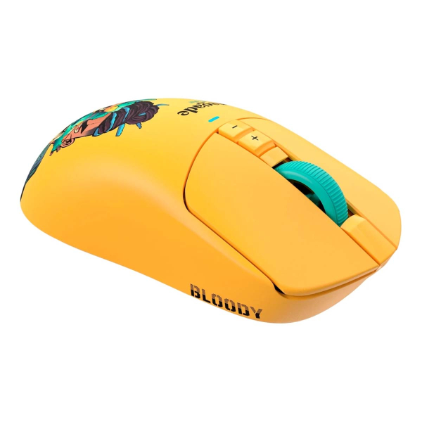 Мышь A4Tech Bloody R72 Ultra желтый оптич. 20000dpi беспров. USB-C 6but R72 ULTRA