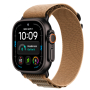 Apple Watch Ultra 4, 49 мм корпус из титана цвета «Black», ремешок Alpine Loop цвета «Desert» размера L