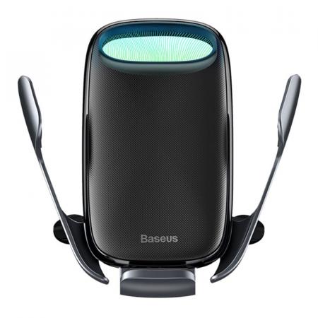 Автомобильный держатель с беспроводной зарядкой Baseus Milky Way Electric Bracket Wireless Charger, 15W (WXHW02-01) Черный