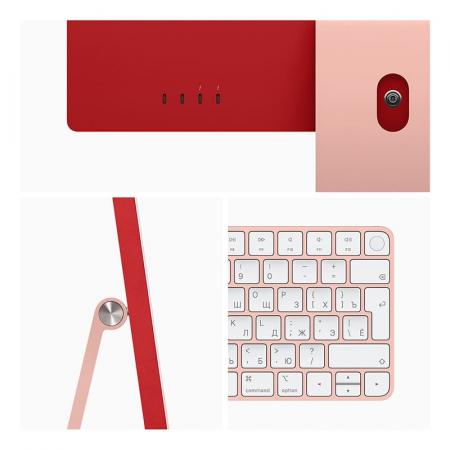 Apple iMac 24" (M1 8C CPU, 8C GPU, 2021) Retina 4,5K, 8/512Gb SSD (MGPN3) Pink, розовый