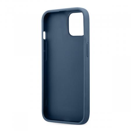 Чехол Guess для iPhone 13 PU 4G Stripe printed logo Hard (GUHCP13M4GDBL) Синий