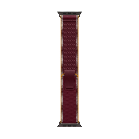 Apple Watch Ultra 4, 49 мм корпус из титана цвета «Black», ремешок Trail Loop цвета «Burgundy» размера M/L