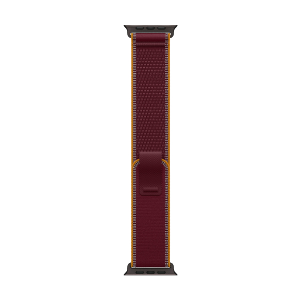 Apple Watch Ultra 4, 49 мм корпус из титана цвета «Black», ремешок Trail Loop цвета «Burgundy» размера M/L