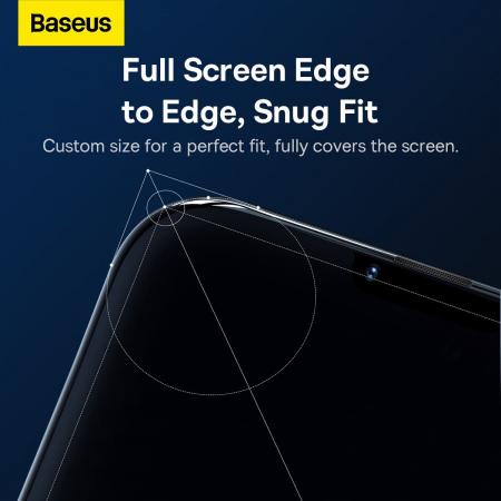 Стекло для iPhone 14 Plus/13 Pro Max Baseus Crystal glass 1шт +EasyStick (SGBL100202) Прозрачное