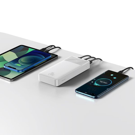 Внешний аккумулятор Baseus Bipow Digital Display Power bank 20000mAh 20W White