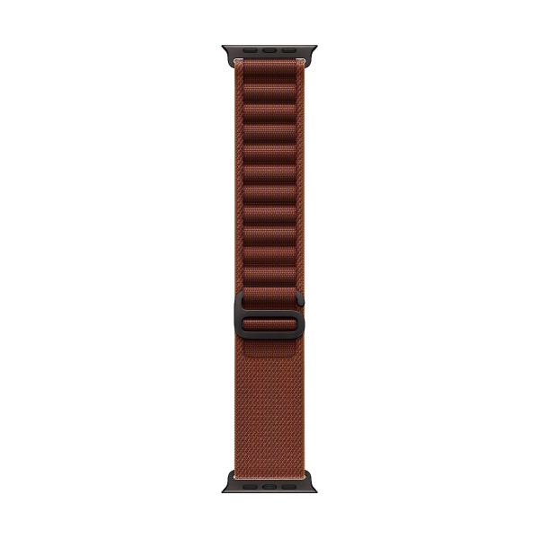 Apple Watch Ultra 4, 49 мм корпус из титана цвета «Black», ремешок Alpine Loop цвета «Burgundy» размера M
