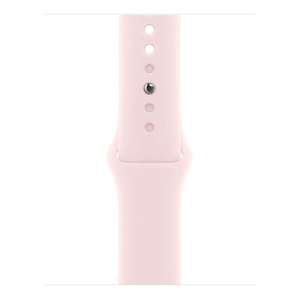 Apple Watch Series 9, 41 мм корпус из алюминия цвета «Pink», ремешок Sport Band размера S/M цвета «Light Pink»