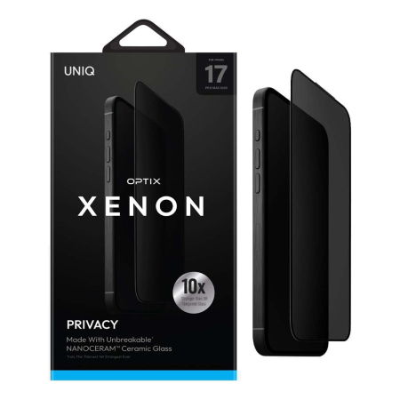 Стекло для iPhone 16 Pro UNIQ +installer (IP6.9P(2025)-XENONPRI) Чёрный