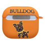 Чехол для AirPods 3 COQUE POUR Оранжевый с рисунком BULLDOG Чехол для AirPods 3 COQUE POUR Оранжевый с рисунком BULLDOG