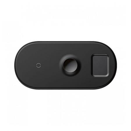 Беспроводное зарядное устройство Baseus 3в1 Smart Wireless Charger (WX3IN1-B01) Black, черный