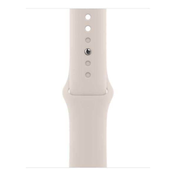 Apple Watch Series 8, 41 мм корпус из алюминия цвета «Starlight», ремешок Sport Band размера S/M цвета «Starlight»