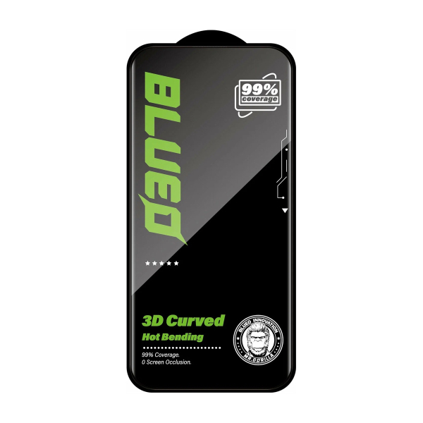 Стекло для iPhone 17 Pro/17/16 Pro BlueO Self-Adhensive +installer 3D (BL067) Чёрный
