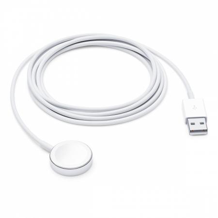 Беспроводное зарядное устройство для Apple Watch Magnetic Charger to USB White, белый Беспроводное зарядное устройство для Apple Watch Magnetic Charger to USB White, белый