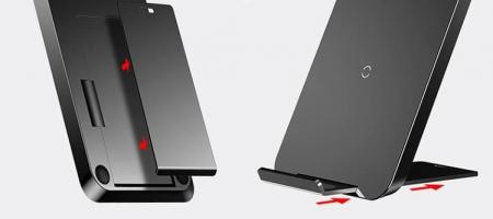 Беспроводное зарядное устройство Baseus Wireless Charger Pad Desktop Holder (WXHSD-01) Black, черный