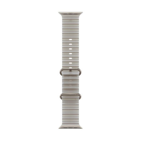 Apple Watch Ultra 4, 49 мм корпус из титана цвета «Natural», ремешок Ocean Band цвета «Translucent Gray»