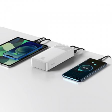 Внешний аккумулятор Baseus Bipow Digital Display Power Bank 30000mAh 20W PPDML-N02 (PPBD30K) Белый