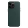 Чехол Leather Case MagSafe для Apple iPhone 14 Pro Max «Forest Green» Зеленый