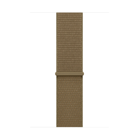 Apple Watch Series 12, 46 мм корпус из алюминия цвета «Light Gold», ремешок Sport Loop цвета «Olive»
