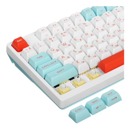 Клавиатура A4Tech Fstyler FS300, USB for gamer LED Panda Snorklening Механическая Белый