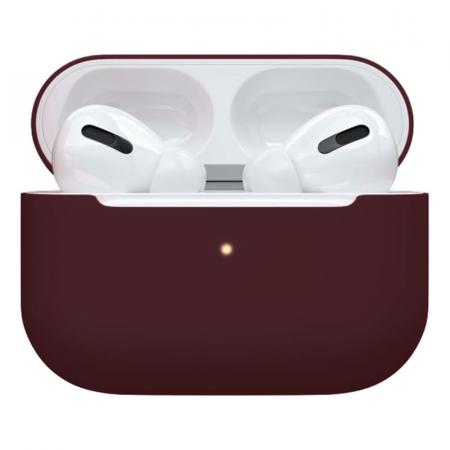 Чехол Silicone Case для Apple AirPods Pro Burgundy, бургундия