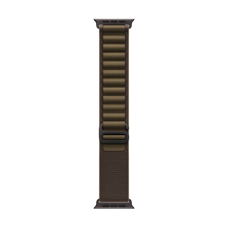 Apple Watch Ultra 4, 49 мм корпус из титана цвета «Black», ремешок Alpine Loop цвета «Dark Olive» размера M