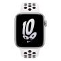 Apple Watch Nike SE (2022), 44 мм корпус из алюминия цвета «Silver», ремешок Nike Sport Band размера S/M цвета «Summit White/Black» Apple Watch Nike SE (2022), 44 мм корпус из алюминия цвета «Silver», ремешок Nike Sport Band размера S/M цвета «Summit White/Black»