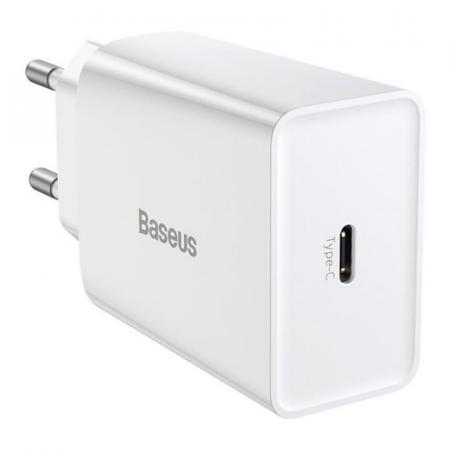 Зарядное устройство Baseus Speed Mini QC Quick Charger USB Type-C 20 Вт CCFS-SN02 (TC-012PD20-x), белый