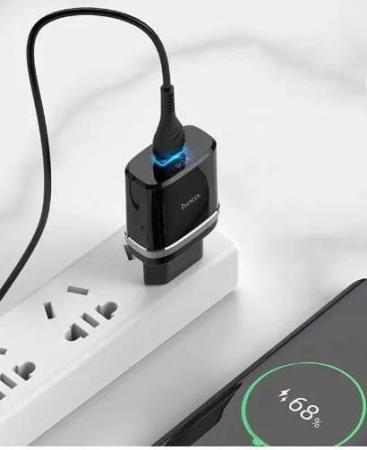 Зарядное устройство hoco. Smart QC3.0 Charger USB-A 18 Вт (C12Q), черный