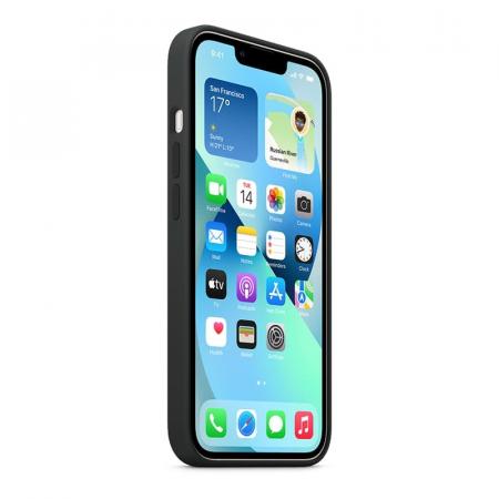 Чехол Silicone Case MagSafe для Apple iPhone 13 Черный