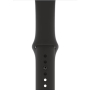 Apple Watch Series 4, 44 мм, корпус из алюминия цвета «серый космос», спортивный ремешок черного цвета