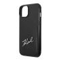 Чехол Karl Lagerfeld для iPhone 14 PU with Cardslot Signature logo Hard (KLHCP14SCSSK) Черный Чехол Karl Lagerfeld для iPhone 14 PU with Cardslot Signature logo Hard (KLHCP14SCSSK) Черный