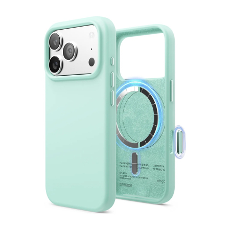Чехол для Apple iPhone 17 Pro с MagSafe Elago Magnetic Silicone (ES17MSSC63PRO-MT) Mint, мятный