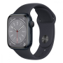 Apple Watch Series 8, 41 мм корпус из алюминия цвета «Midnight», ремешок Sport Band размера M/L цвета «Midnight»